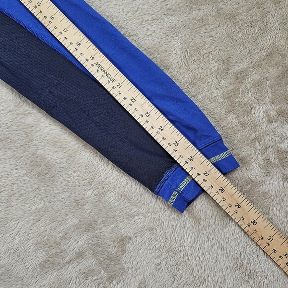 Lululemon Shirt Quarter Zip Mens Size L Blue Athletic Pocket Workout Gym Running - Picture 5 of 10